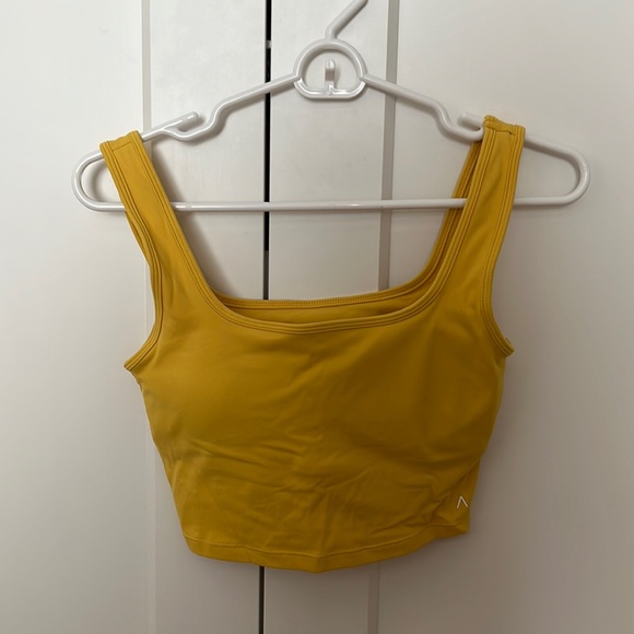 Yellow sports bra/mini tank - Picture 2 of 3